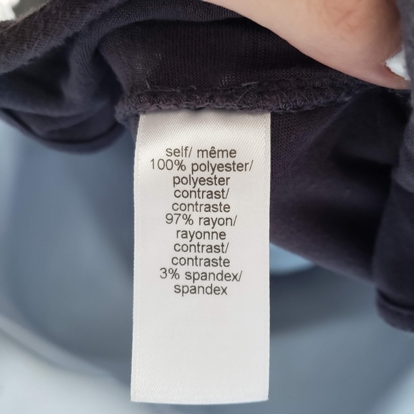 Studio Y Small Sleeveless Blouse Grey Hematite Embellishments Keyhole Dressy Top - Picture 8 of 8